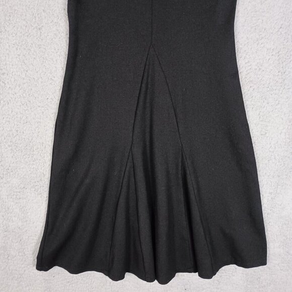 Nature vs Future Dress Women's Large Black Stretch V-Neck Short Sleeve Career - Picture 3 of 12